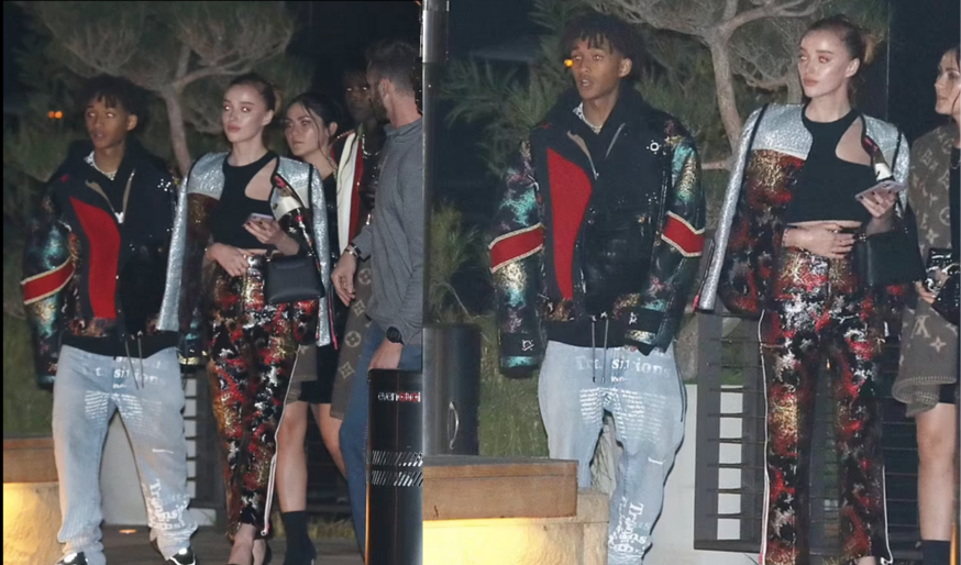 Jaden Smith and actress Phoebe Dynevor were caught together during a dinner party 3