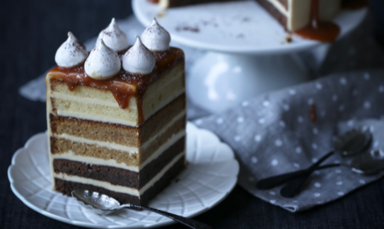 Chocolate Salted Caramel Ombre Cake 3