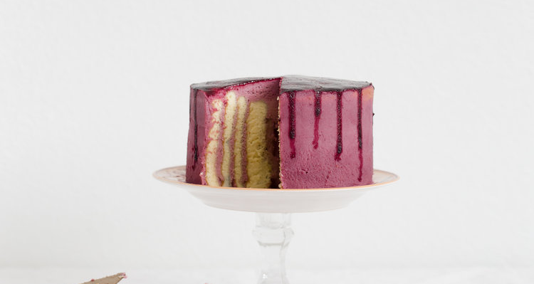 Mixed Berry and Lemon Stripe Cake 19