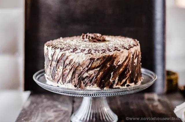 Chocolate and Vanilla Five Layer Cake 3