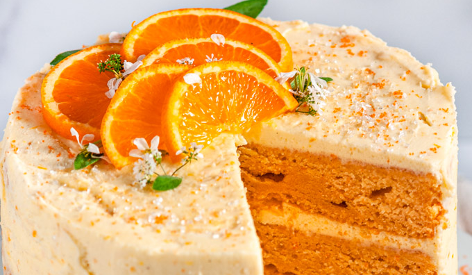 Orange Cake With Zesty Cream Cheese Frosting 3