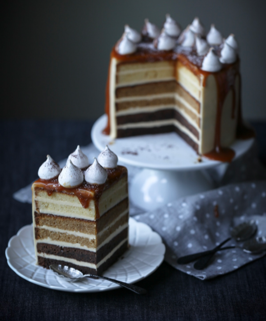 Chocolate Salted Caramel Ombre Cake 9