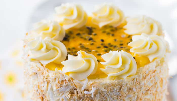 Passionfruit Coconut Layer Cake 5