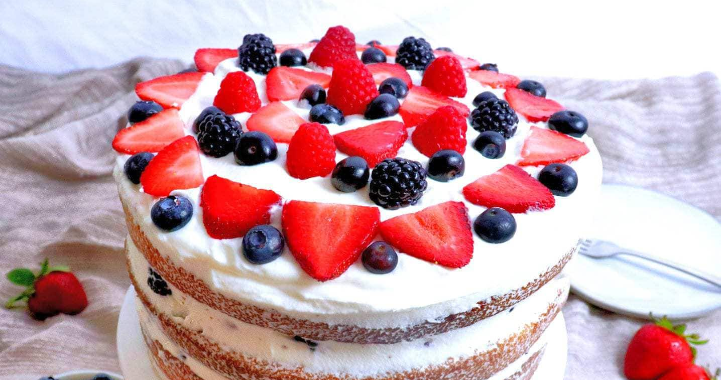 Berry Cream Cake Recipe 1