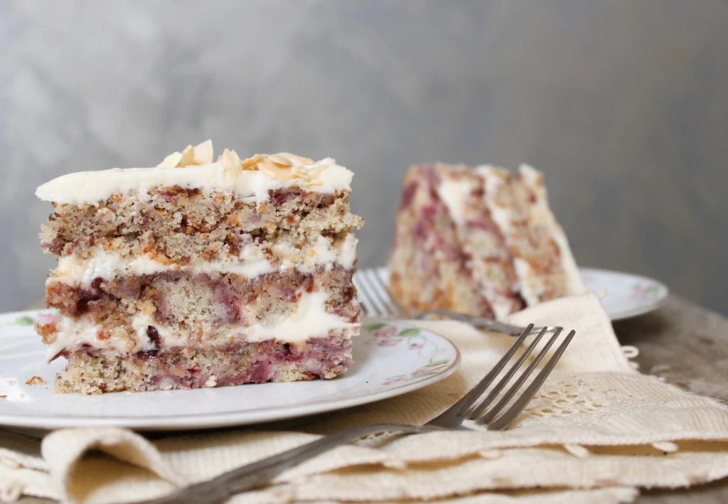 Raspberry Almond Layer Cake 3