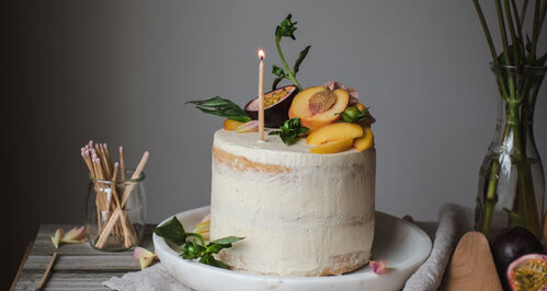 Vanilla Layer Cake with Peach-Passionfruit Curd 21