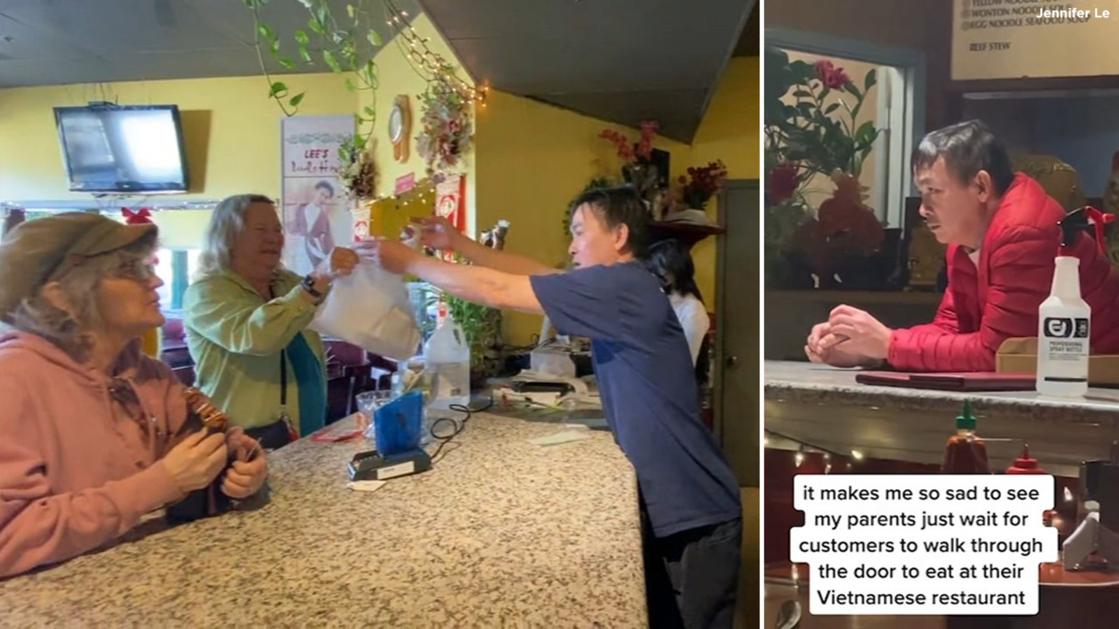 Lady is helping folk eating place Lee’s Noodle Space in Santa Rosa with viral TikTok video 3