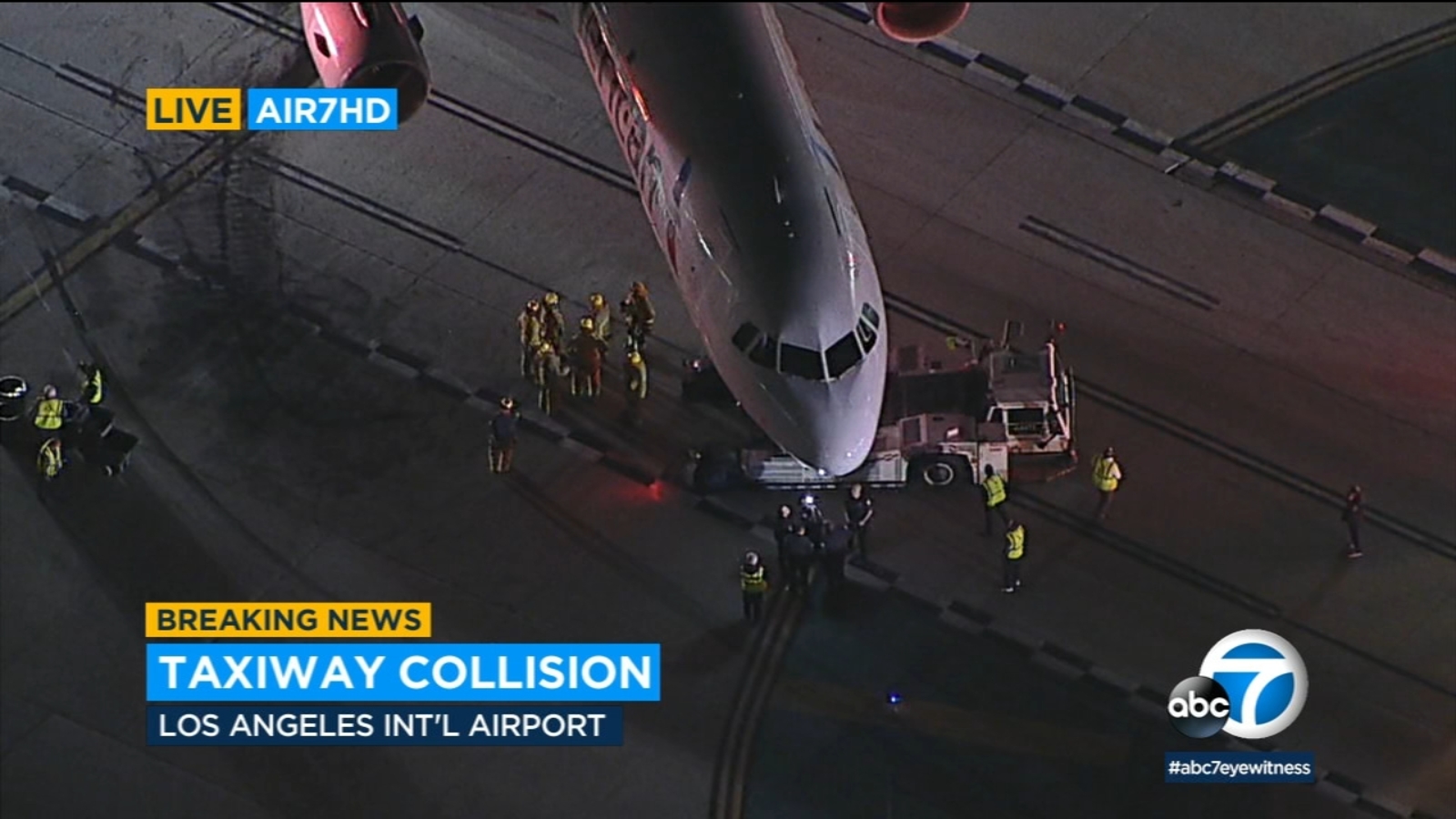 LAX collision: Airplane and American Airways commute collide on taxiway, retirement 4 hospitalized 11
