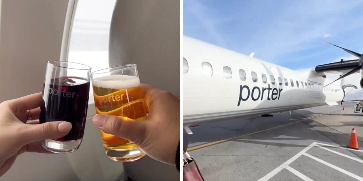 Porter Airways trade in flights from Vancouver to Toronto for $138 and also you get independent wine 3