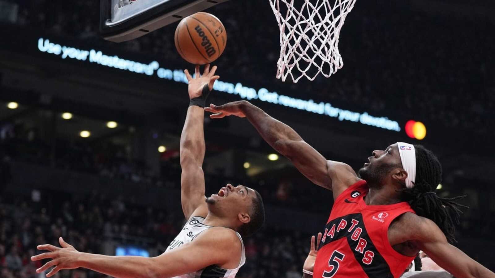 Raptors defeat Spurs for 3rd immediately win 1