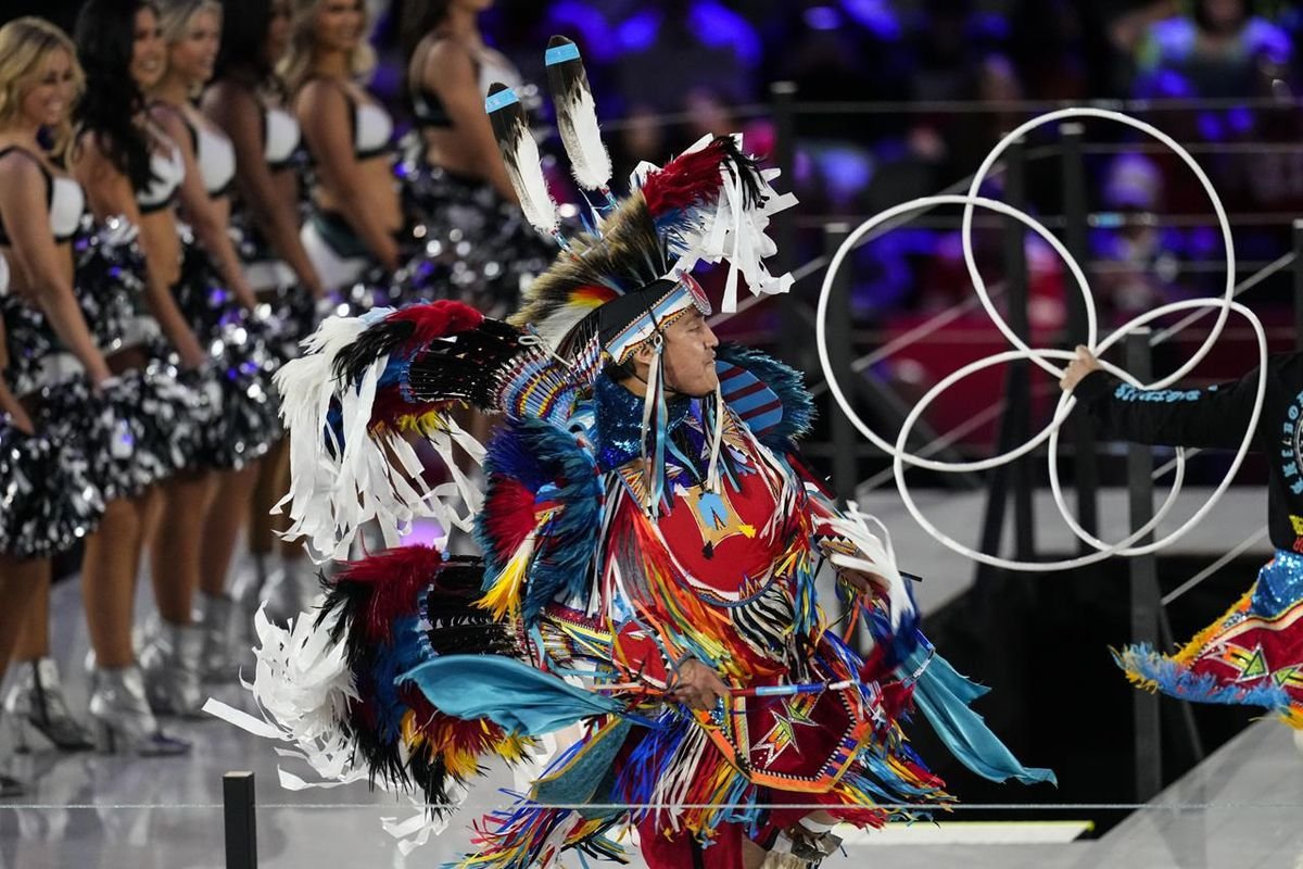 Cree dancer from Canada is a part of a bunch of indigenous dancers appearing on the Tremendous Bowl 3