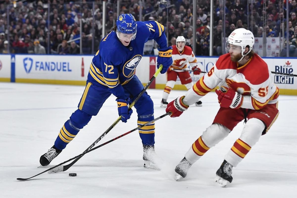 The Calgary Flames warmth up in the second one duration, beating the Buffalo Sabers 7-2 9