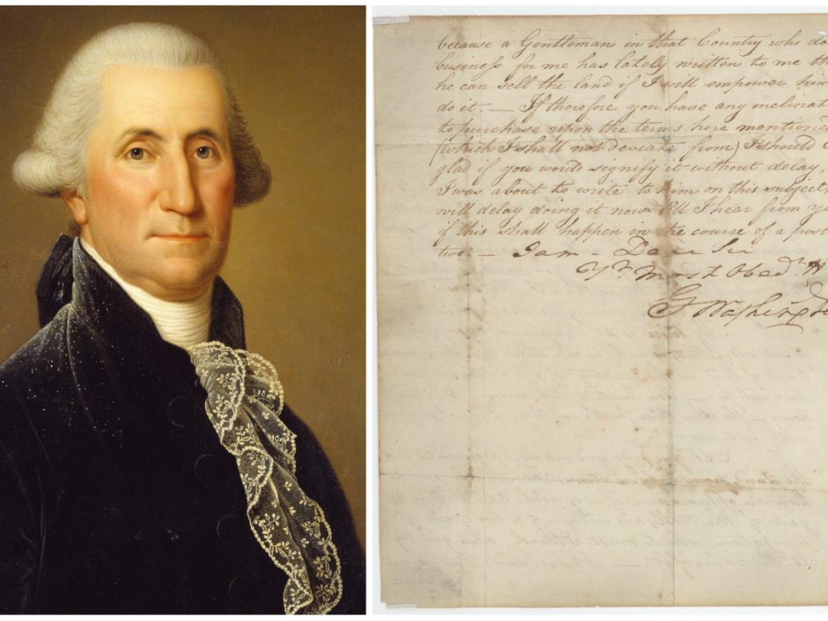 Newly discovered letter written by George Washington in 1787 points to money problems 3