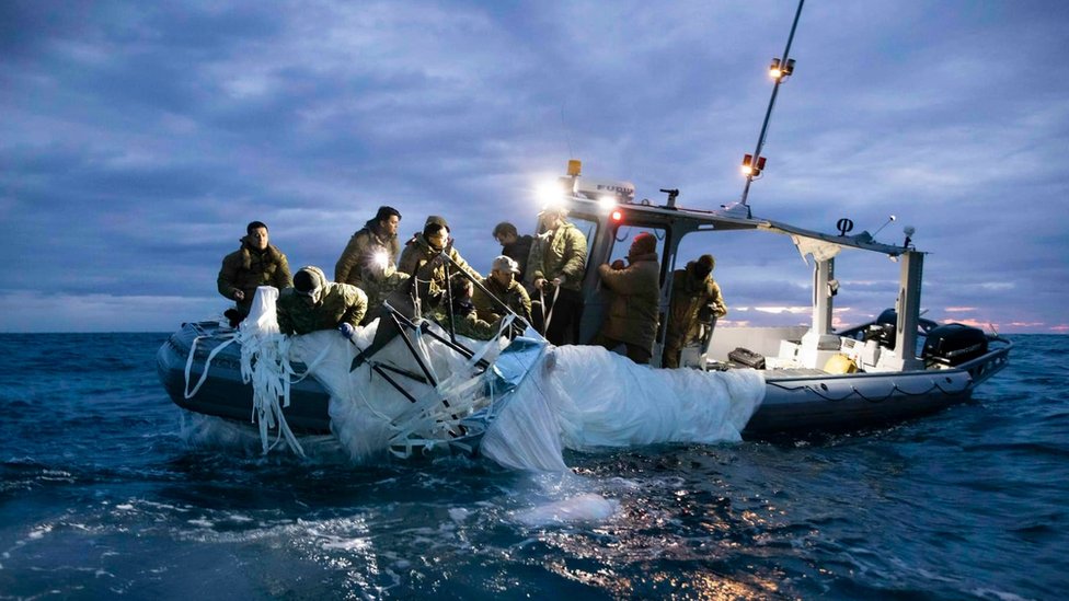 China spy balloon: US Navy releases photos of debris 5