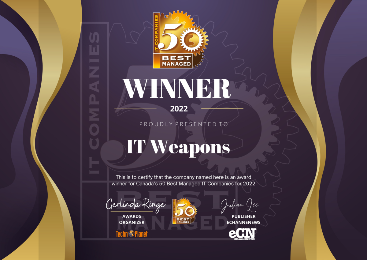 IT Guns has been named certainly one of Canada’s 50 Absolute best Controlled IT Firms 9