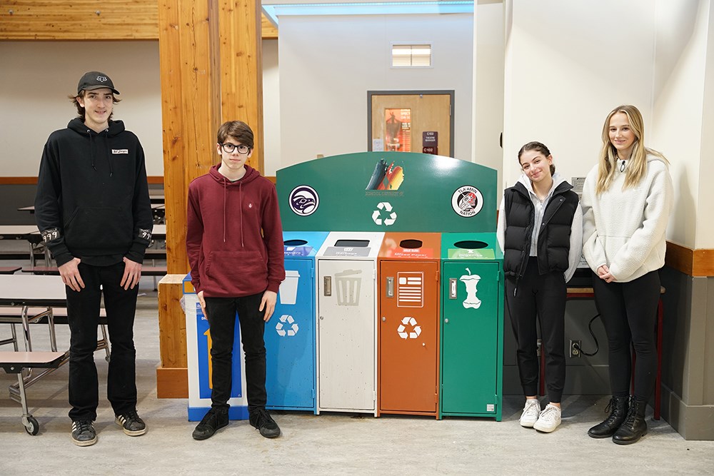 Brooks Secondary School students conduct a waste assessment 19