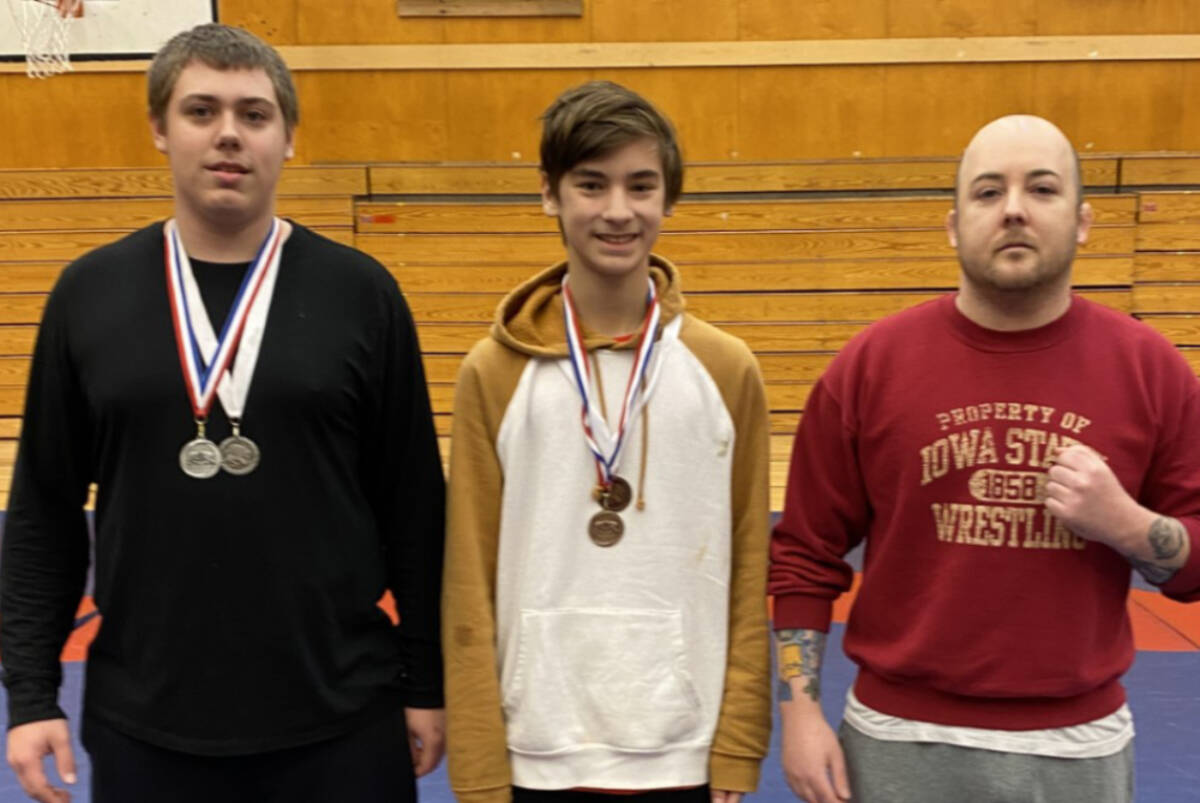 Wrestlers from Port Hardy Secondary School prepare for Islands, the talk season so far 3