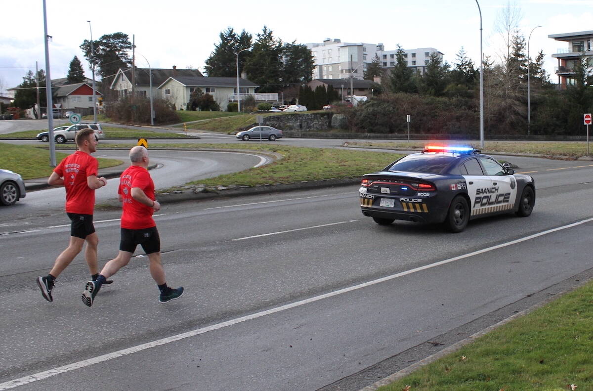 PHOTOS: Wounded Warriors team members run from Sooke to Sidney 17