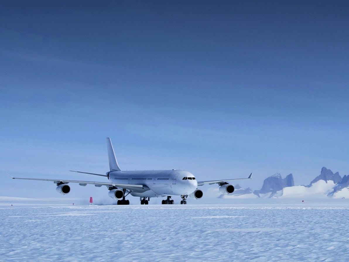 See the interior of the former Emirates Airbus A340 that flies passengers to Antarctica by landing on an ice runway 3