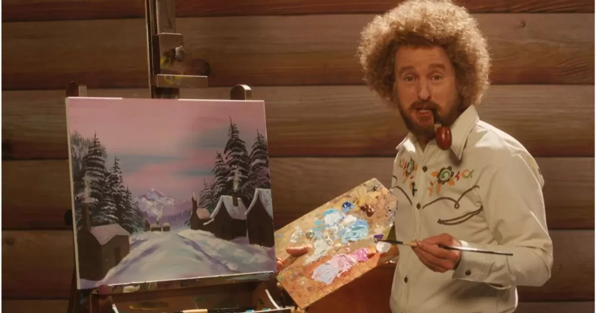 Owen Wilson Is a Bob Ross Lookalike in Nostalgic ‘Paint’ Trailer 13
