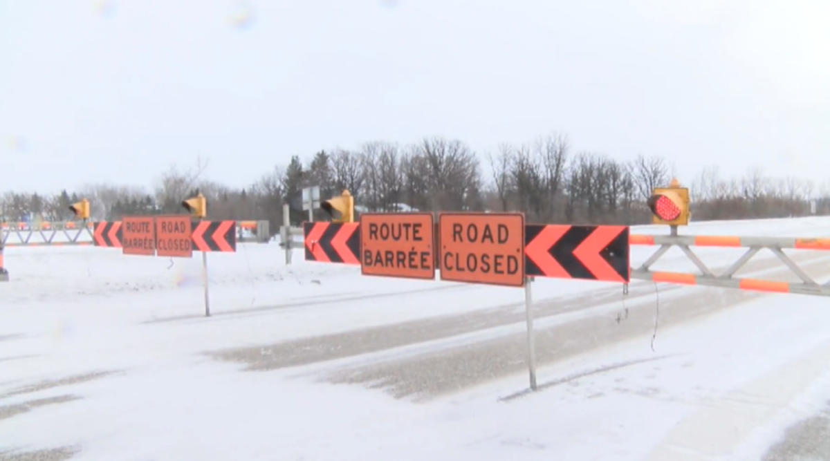 Trucker was armed with fuel and "a bang" while stranded on a closed canadian highway 9