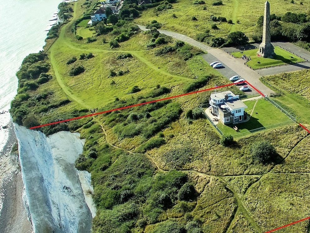 A World War II coastguard lookout on the White Cliffs of Dover is being sold for $1.5 million. Just look. 3