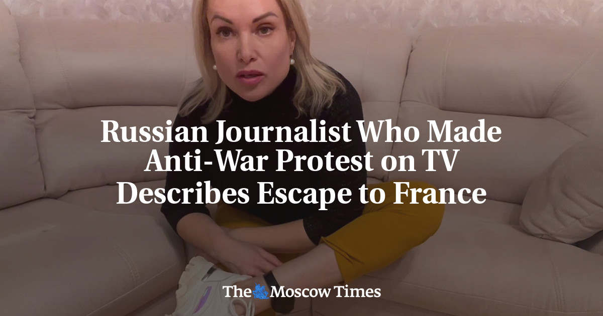 A Russian journalist who demonstrated towards the struggle on tv describes his flying to France 3