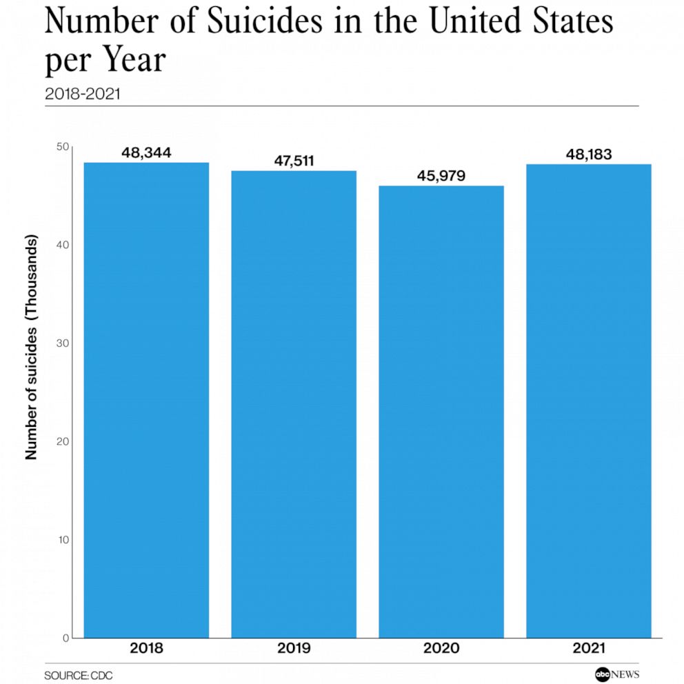 Suicides up in 2021 nearest 2 years of decline, CDC document reveals 5