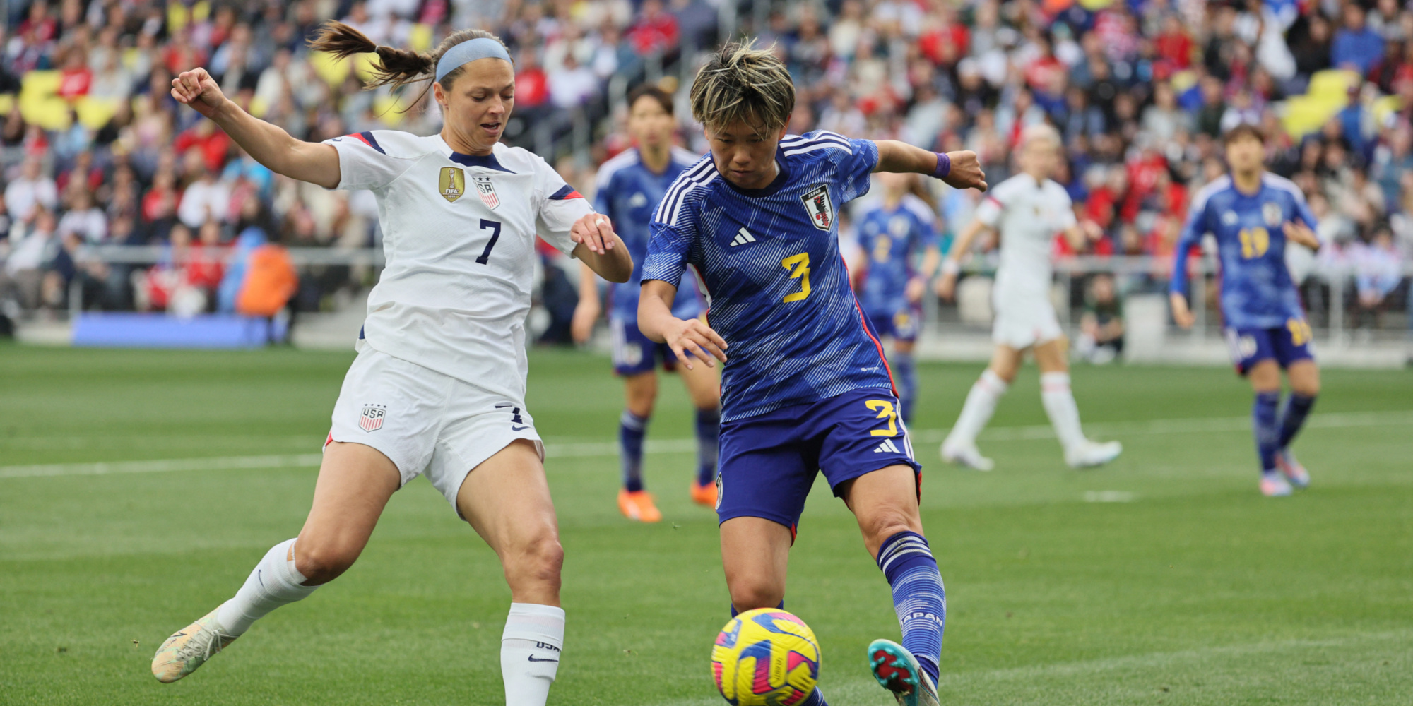 The Americans beat the Japanese in their second SheBelieves Cup match 3