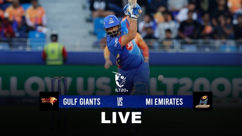 GG vs MIE LIVE: Gulf Giants Chasing 168, Kieron Pollard SLAMS Fifty unbeaten to aid MI Emirates get a valuable rating 1