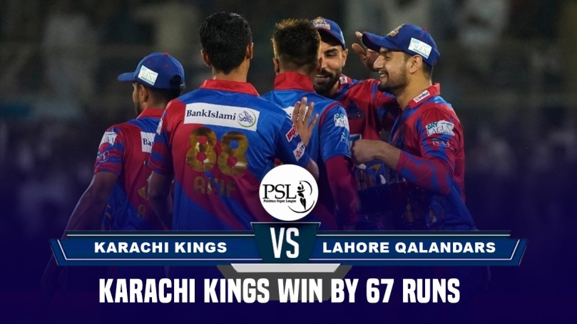 KRK vs LHQ Highlights: Akif Javed 4-fer, Imad Wasim star as Karachi Kings win PSL 2023 Game 1, beat Lahore Qalandars by 67 points 3