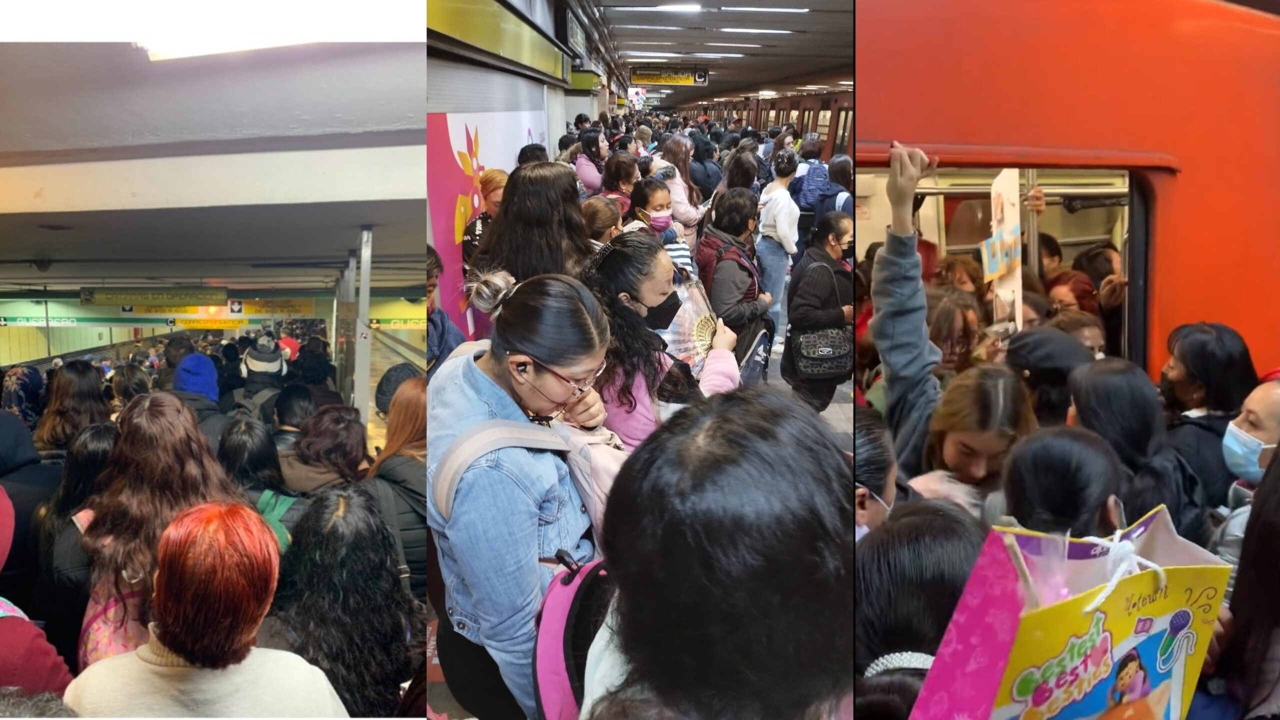 Users reported smoke in the train on Line 9 of the CDMX Metro 13