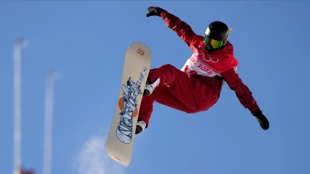 Calgary snowboarder Brooke D’Hondt enjoys the Halfpipe Global Cup in her fatherland 3