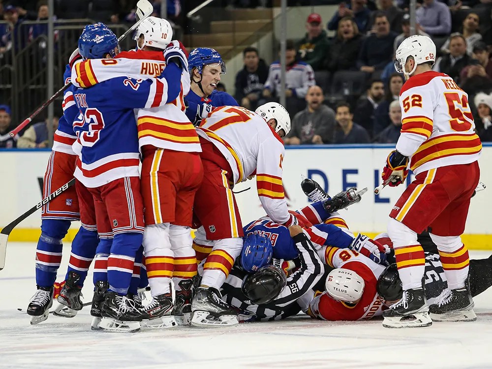 A good loss? Flames beat courage on fight night at Madison Square Garden 3