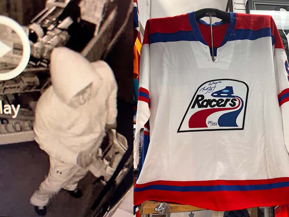 Thief steals $10,000 signed Wayne Gretzky jersey from beleaguered Kelowna store 3