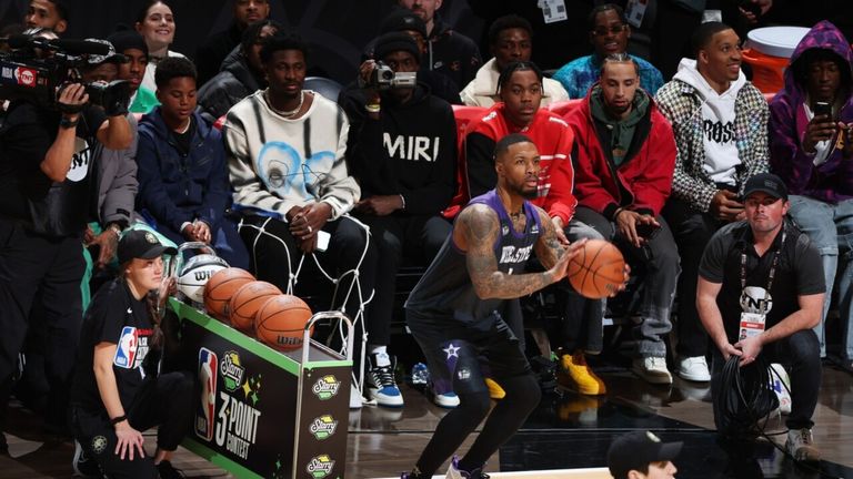 Damian Lillard wins the three-point game in the NBA All-Star Game on Saturday | Video | Watch the TV show 3