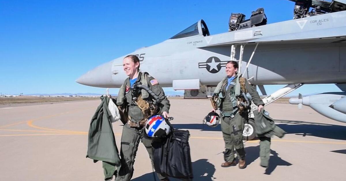 All-female Naval Airmen staff makes Tremendous Bowl flyover historical past 3