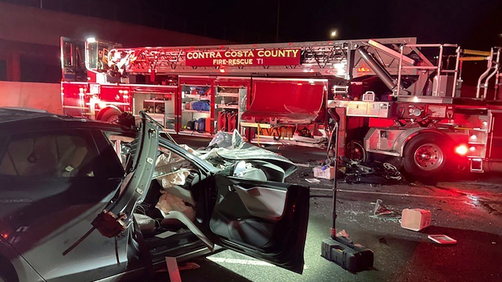 Tesla driver killed in collision with fire truck on US freeway 3