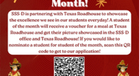 Celebrating Student Excellence with SSS-D and Texas Roadhouse