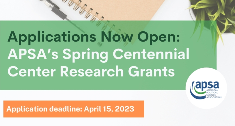 Get Funded: Political Research Grants