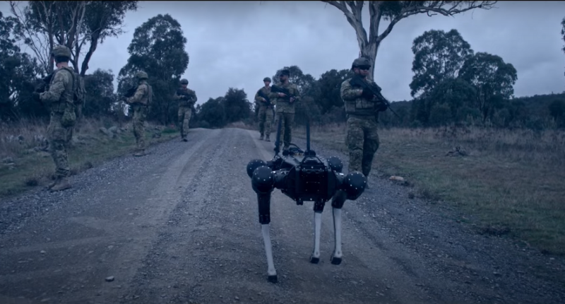 Australian Soldier Controls Robot Dog with Mind