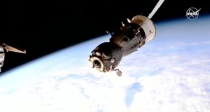 Damaged Soyuz spacecraft returns home.