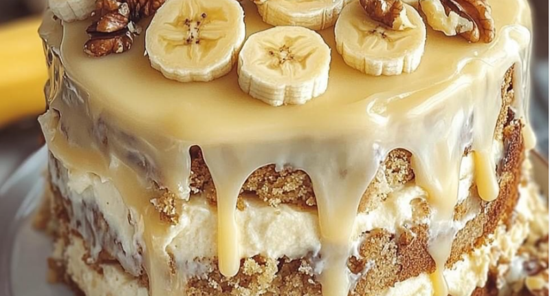 Banana Walnut Cream Cake – A Perfect Blend of Sweetness and Crunch 1