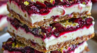 Cherry Pistachio Cheesecake Bars – A Delightful Dessert for Any Occasion 3