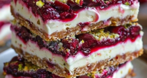 Cherry Pistachio Cheesecake Bars – A Delightful Dessert for Any Occasion 33