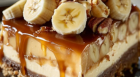 Banana Caramel Peanut Butter Cheesecake: A Heavenly Dessert for Peanut Butter Lovers 3