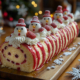 Snowman Yule Log Cake