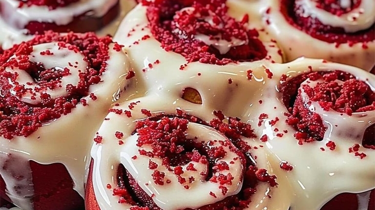 Red Velvet Cinnamon Rolls with Cream Cheese Icing: A Delicious Twist on a Classic Favorite 1