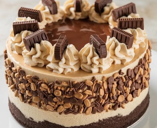 Reese’s Peanut Butter Chocolate Cake Cheesecake – Triple-Layered Bliss! 1