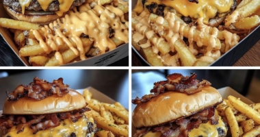 Cheesy Bacon Burger Delight – A Flavor-Packed Feast! 1